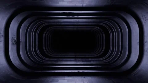Immersive Dark Indigo Motion Graphics Tunnel Loop Seamless Background for T.. Stock Footage 343894855