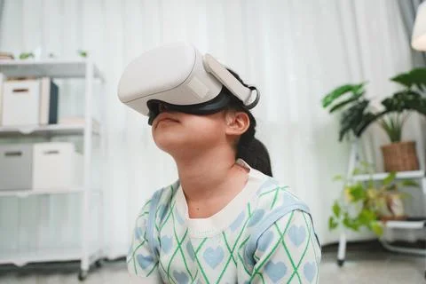 Immersive experience for modern learning and interactive entertainment. Stock Photos