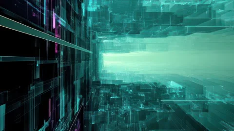 Immersive HUD with data pulses and transitions Stock Footage 309542369