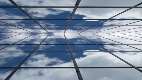 Immersive Infinite Plane Geometry Clouds Abstract 動画素材 76883444