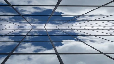 Immersive Infinite Plane Geometry Clouds Abstract 動画素材 76883880