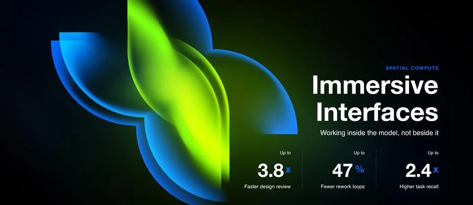 Immersive interfaces pitch deck background Stock Illustration