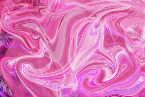 An immersive journey through dynamic hand-painted background with liquid pu.. Illustrazione stock