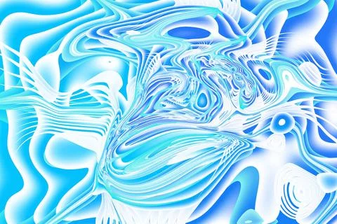 An immersive journey through dynamic liquid backdrop with futuristic aestheti Illustrazione stock