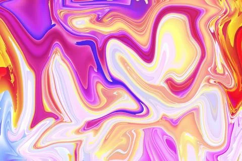 Immersive journey through the world of marbling artistry in orange pink pur.. Illustrazione stock