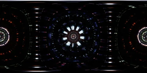 Immersive mandala VR 360 loop structured in sacred geometry as equirectangular Stock Footage 335676586