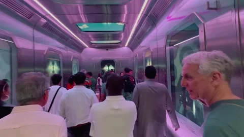 Immersive space flight elevator experience 1 (Editorial) Vídeo Stock 328846288