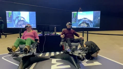 Immersive Virtual Reality Experience at ... | Stock Video | Pond5