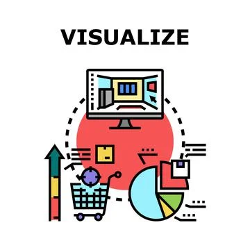 Immersive visualization technology enhancing virtual reality shopping exper.. Stock Illustration