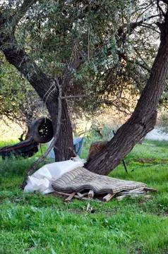 Immigrant camp Stock Photos