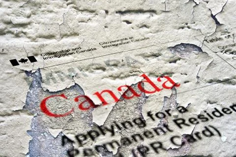 Immigrant visa form Stock Photos