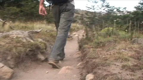 Immigrant Walking Crossing Border HD Stock Footage 40712969