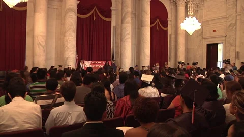 Immigrant Youth Crowd Stock Footage 260840842