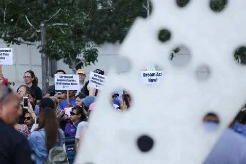 Immigrants protest DACA program termination in Los Angeles, USA - 05 Sep 2017 Foto stock