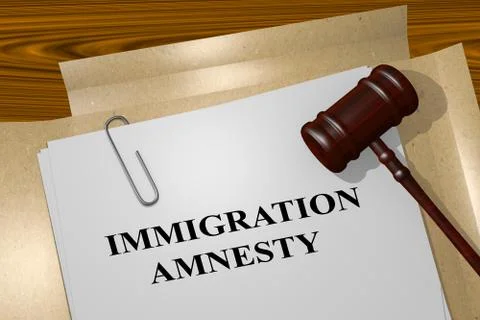 Immigration Amnesty concept Stock Illustration