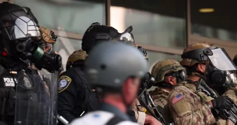 Immigration Customs Enforcement ICE Protest Los Angeles Stock Footage 311086880