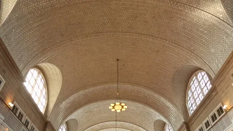 IMMIGRATION HALL Stock Footage 190986953