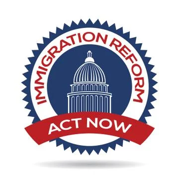 Immigration Reform Seal イラスト素材