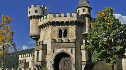 Immitation castle in Bavaria Germany Stock Footage 50349934