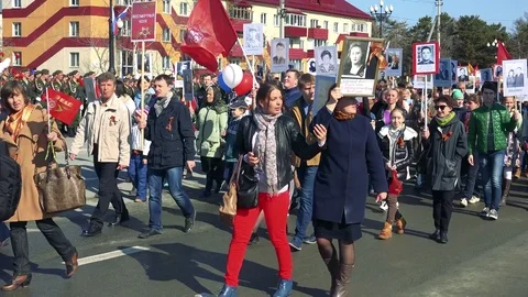 Immortal Regiment Video stock 75292494