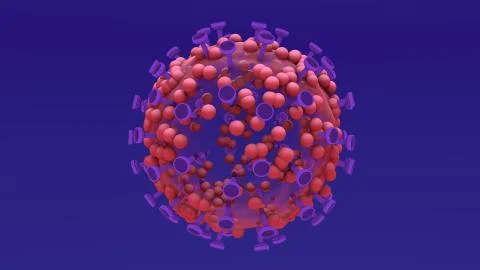 Immune cell, lymphocyte, T-cell Stock Illustration
