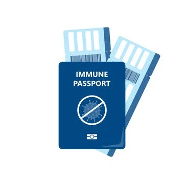 Immune passport Stock Illustration