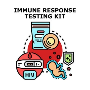 Immune response testing kit protecting fetus health イラスト素材