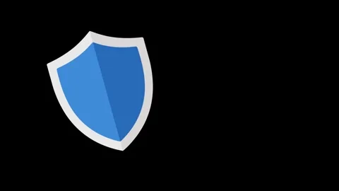 Immune shield animated blue protection defense bouncing off green virus bac.. Видео 343774226
