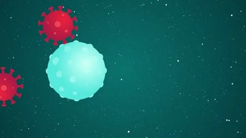 Immune System Animation - Antibodies Neutralizing Pathogens Stock Footage 317144580