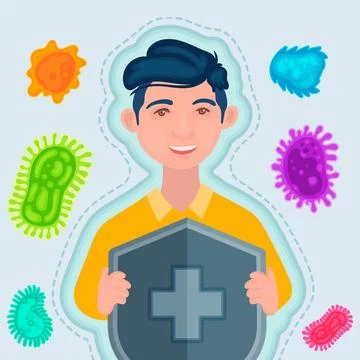 Immune system concept Stock Illustration