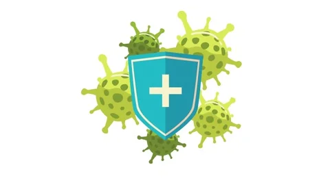 Immune system protection against virus and bacteria motion graphics footage. 動画素材 338989527