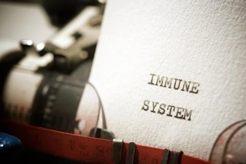 Immune system text Stock Photos