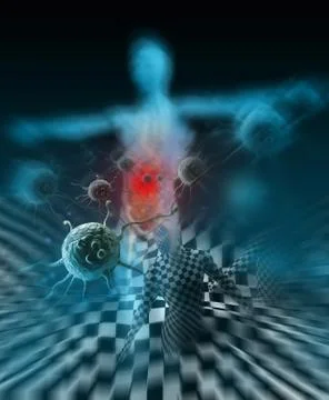 Immunity Against Diseases 3d rendering Stock Illustration