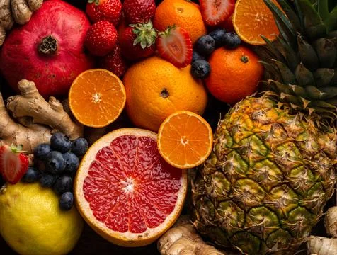 Immunity boosting food Foto stock