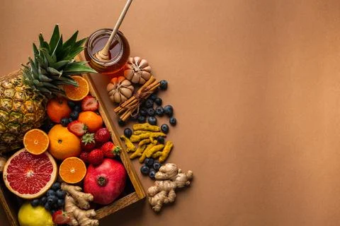 Immunity boosting food Stock Photos