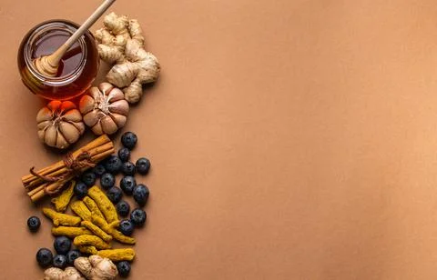 Immunity boosting food Stock Photos