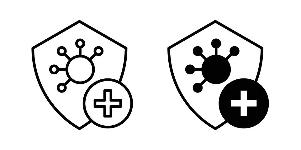 Immunity icon graphic design. web icons vectors Stock Illustration