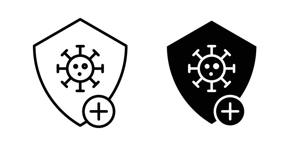 Immunity icon vector, illustration icon set Stock Illustration