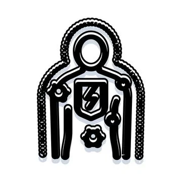 Immunity protection shield for human body defense Stock Illustration