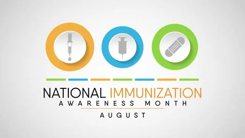 IMMUNIZATION AWARENESS MONTH Video stock 134262613