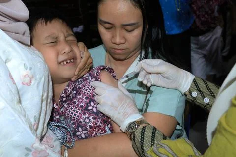 Immunization program for school children in Banda Aceh, Indonesia - 06 Nov 2025 Stock Photos