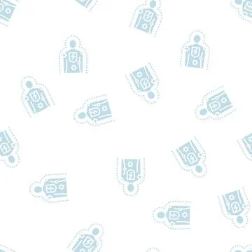 Immunodeficiencies human glyph seamless pattern Stock Illustration