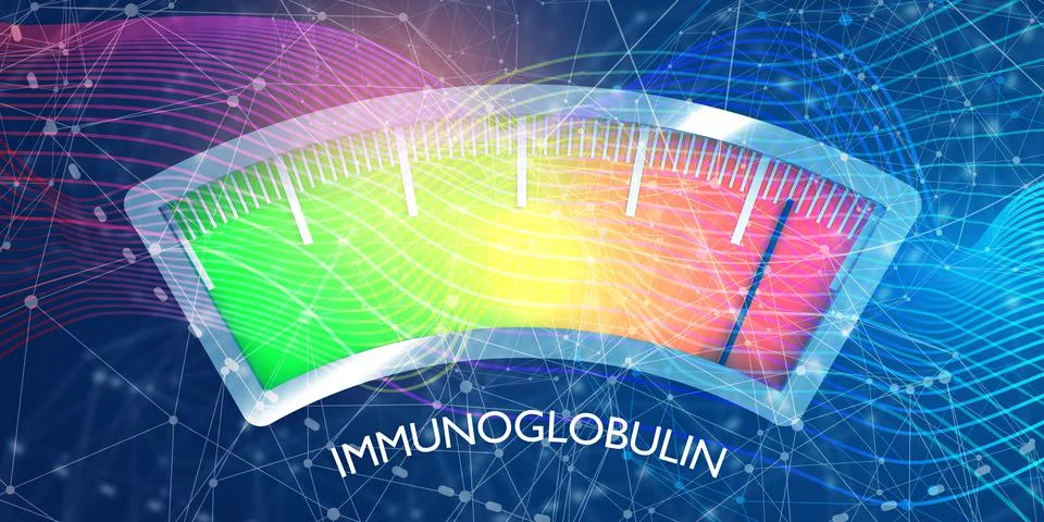 Immunoglobulin measuring device concept Stock Illustration