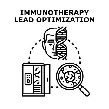 Immunotherapy lead optimization developing cellular level treatments 스톡 일러스트