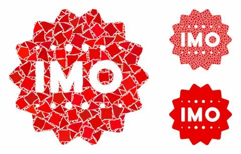 IMO token Mosaic Icon of Bumpy Elements イラスト素材