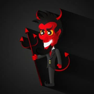 The imp of Halloween Stock Illustration