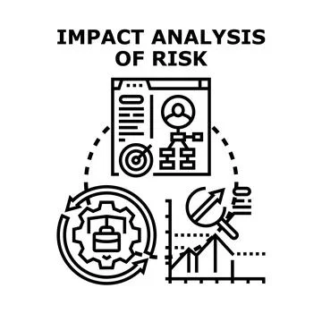 Impact analysis of risk management and assessment イラスト素材