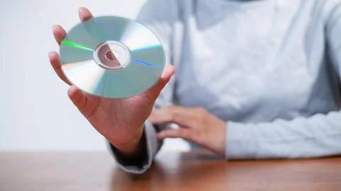 Impact of cds digital data storage insights for modern home office revolution Stock Photos