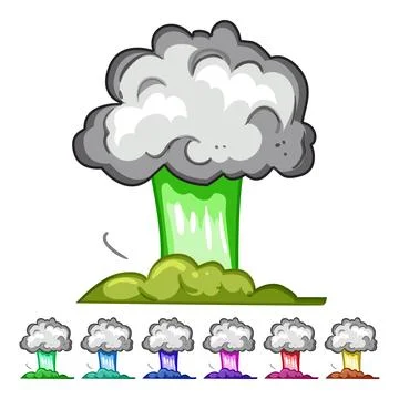 Impact explosion effect cartoon vector graphic 库存插图