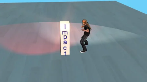 "Impact" Karate Kick Video stock 32845253